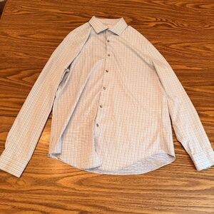 Calvin Klein Slim Fit Men's Button Down Long Sleeve Shirt Large